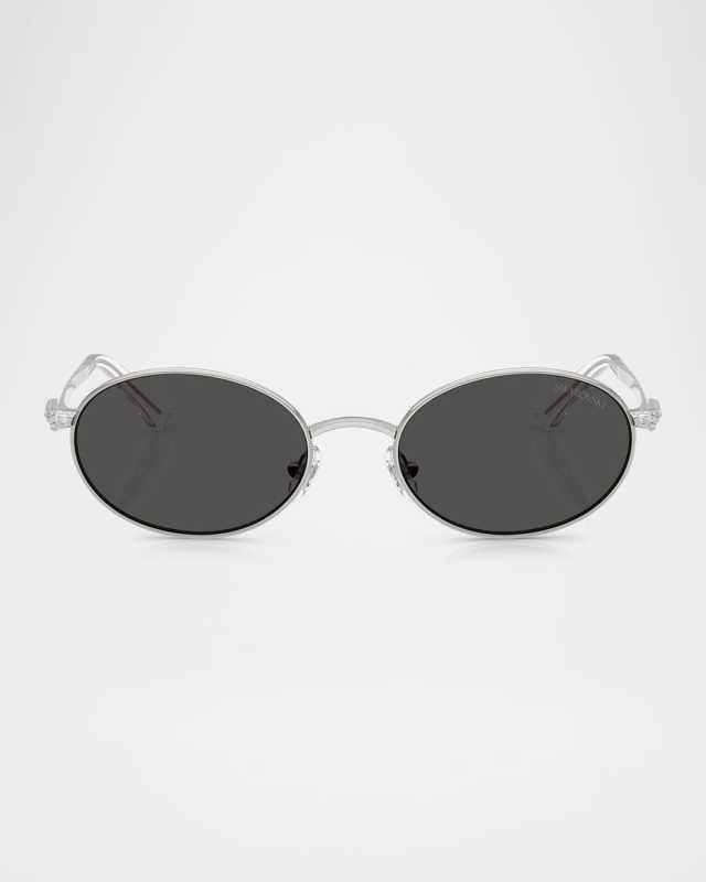 SK7033 Metal Oval Sunglasses